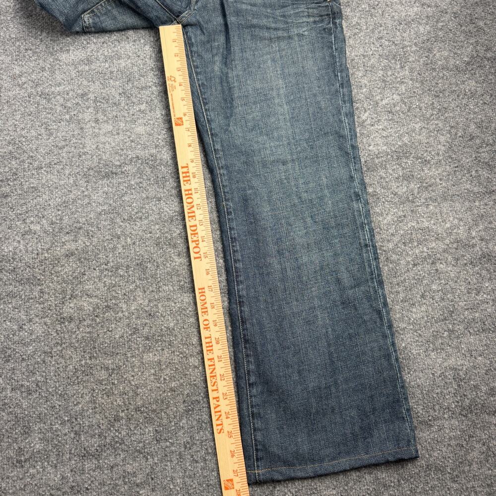 Seven7 SM74 Relaxed Flap Mens Bootcut Jeans Medium Wash Stretch Denim 31x34 - Picture 7 of 9